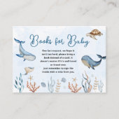 海の下で赤ちゃんシャワーの本ベビー エンクロージャーカード (正面)