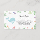 海の下で赤ちゃんシャワーは、何枚のゲームカードを推測 プレイスカード (正面)