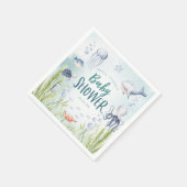 海の下で赤ちゃんシャワーカクテルナプキン スタンダードカクテルナプキン (角)