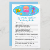 海の下で赤ちゃんシャワーガムをどれだけ知っているか (正面/裏面)