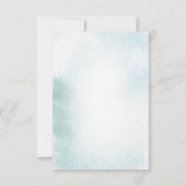 海の下で赤ちゃんシャワーサンキューカード 案内状 (裏面)