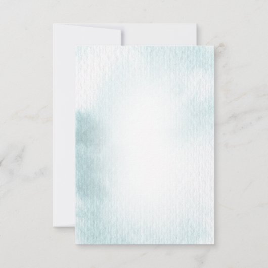 海の下で赤ちゃんシャワーサンキューカード 案内状 (裏面)