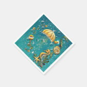 海の下で赤ちゃんシャワーナプキン スタンダードカクテルナプキン (角)