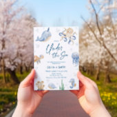 海の下で赤ちゃんシャワーパーティー 招待状