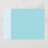 海の下で赤ちゃんシャワービンゴゲームカード インビテーションポストカード (裏面)