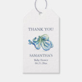 海の下で赤ちゃんシャワーメッセージカード ギフトタグ (正面)