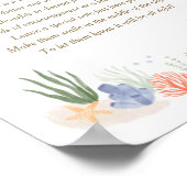 海の下で赤ちゃんシャワー夜遅くのおむつ ポスター (角)