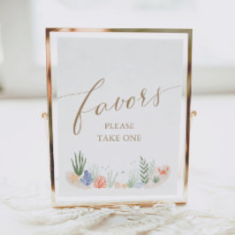 海の下で赤ちゃんシャワー好意サイン ポスター