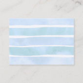 海の下で赤ちゃんシャワー少年の本ベビー エンクロージャーカード (裏面)