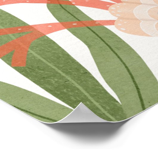 海の下で赤ちゃんシャワー歓迎のサイン ポスター (角)