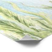 海の下で赤ちゃんシャワー歓迎の看板ポスター ポスター (角)