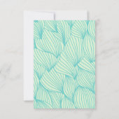 海の下で赤ちゃんシャワー海動物の水色 招待状 (裏面)