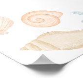 海の下で赤ちゃんシャワー24x36"ウェルカムサイン ポスター (角)