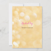 海の下で赤ちゃん女の子の赤ちゃんシャワー 招待状 (裏面)