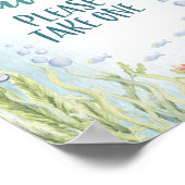 海の下で赤ん坊のシャワーが好意のポスター ポスター (角)