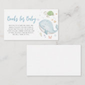 海の下で赤ん坊のシャワーの本ベビー エンクロージャーカード (正面/裏面)