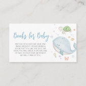 海の下で赤ん坊のシャワーの本ベビー エンクロージャーカード (正面)