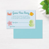 海の下で赤ん坊のシャワーは何枚のカードを推測 (デスク)