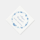 海の下で赤ん坊のシャワーナプキン スタンダードカクテルナプキン (角)