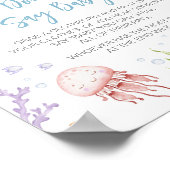 海の下で赤ん坊シャワーベビーと言わない ポスター (角)