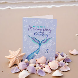 海の下で輝く誕生日を カード