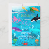 海の下で輝く 招待状 (正面)