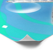 海の下で魅了されたカスタムパーティーバナーのポスター ポスター (角)