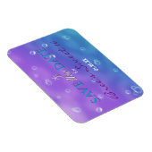 海の下で魅力日付磁石を保存 マグネット (右側)