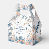 海の下で魅力的なベビーシャワーありがとう フェイバーボックス (裏面サイド)