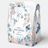 海の下で魅力的なベビーシャワーありがとう フェイバーボックス (オープン)