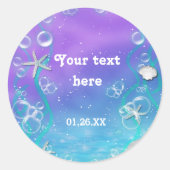 海の下で魔法の甘い16パーティーのシール ラウンドシール (正面)