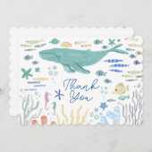海の下で鯨ありがとう サンキューカード (正面/裏面)