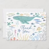 海の下で鯨ありがとう サンキューカード (正面)
