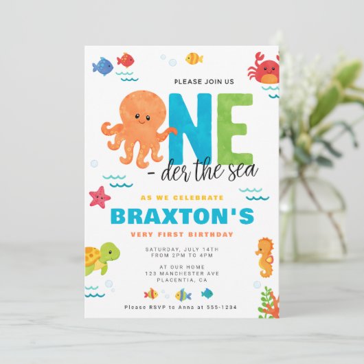 海の下で1番目の誕生日ONEDER海 招待状 (スタンド正面)