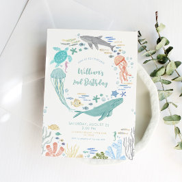 海の下で2回目の誕生日 招待状