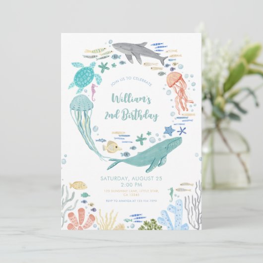 海の下で2回目の誕生日 招待状 (スタンド正面)