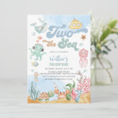 海の下で2歳の誕生日パーティー招待状 招待状 (スタンド正面)