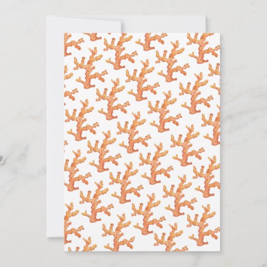 海の下で5つの誕生日招待状に飛び込む 招待状 (裏面)