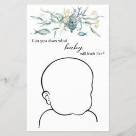 海の下で「どんなベビーを描ける?」 チラシ