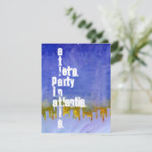 "海の下で"のアトランティスのテーマのパーティの招待状 招待状 (スタンド正面)