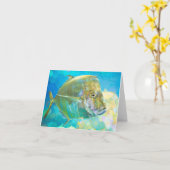 海の下で カード (黄色い花)