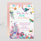 海の下で 招待状 (正面/裏面)