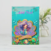 海の下と人魚の誕生日ガールパーティー サンキューカード (スタンド正面)