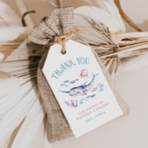 海の下にありがとうラベル