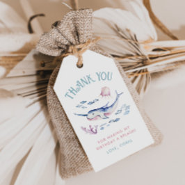 海の下にありがとうラベル ギフトタグ