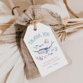 海の下にありがとうラベル ギフトタグ