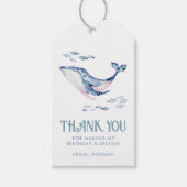 海の下にありがとうラベル ギフトタグ (正面)