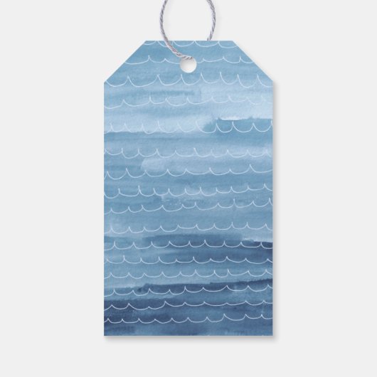 海の下にありがとうラベル ギフトタグ (裏面)