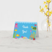 海の下にありがとう最初の誕生日カード カード (黄色い花)