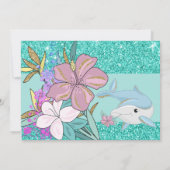 海の下にいる人魚のひいさま,3歳の誕生日の招待状 招待状 (裏面)